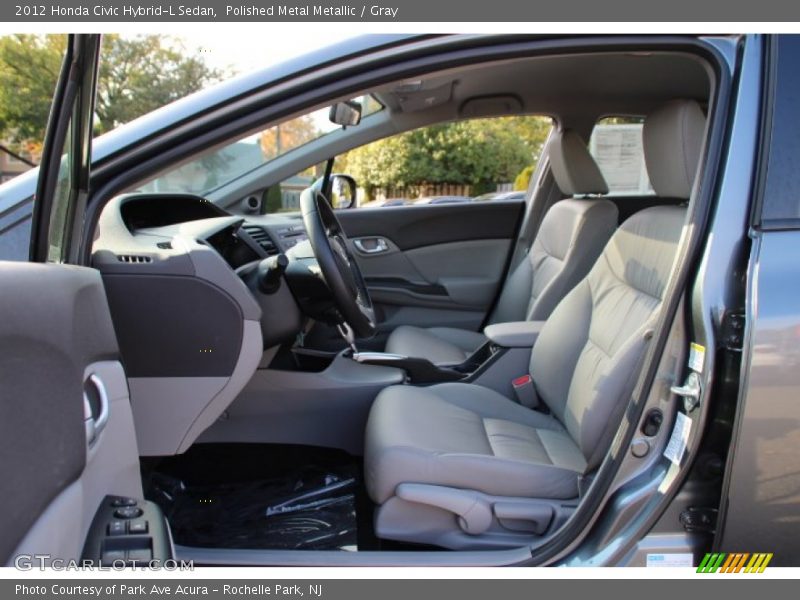Polished Metal Metallic / Gray 2012 Honda Civic Hybrid-L Sedan