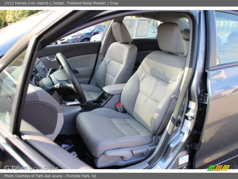Polished Metal Metallic / Gray 2012 Honda Civic Hybrid-L Sedan