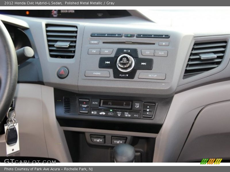 Polished Metal Metallic / Gray 2012 Honda Civic Hybrid-L Sedan