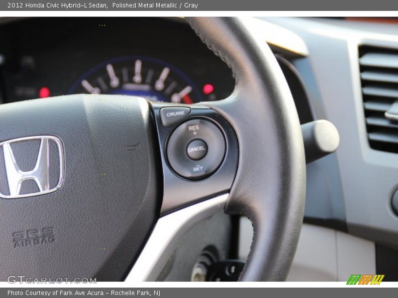 Polished Metal Metallic / Gray 2012 Honda Civic Hybrid-L Sedan