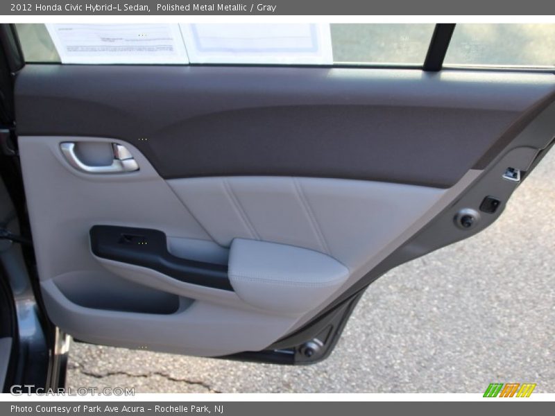 Polished Metal Metallic / Gray 2012 Honda Civic Hybrid-L Sedan