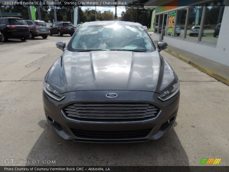 Sterling Gray Metallic / Charcoal Black 2013 Ford Fusion SE 2.0 EcoBoost