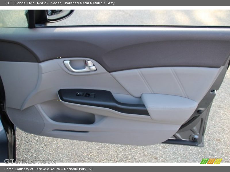Polished Metal Metallic / Gray 2012 Honda Civic Hybrid-L Sedan