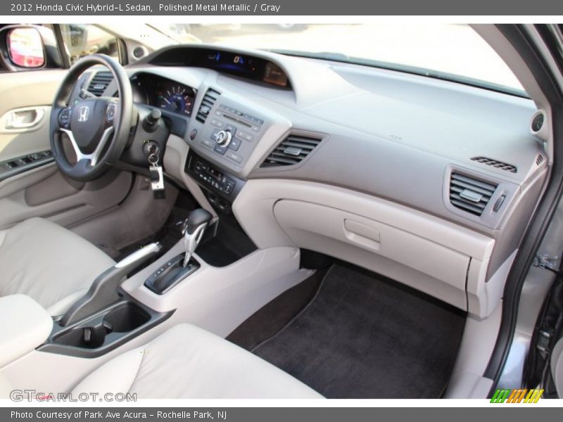 Polished Metal Metallic / Gray 2012 Honda Civic Hybrid-L Sedan