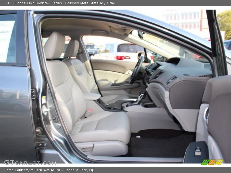 Polished Metal Metallic / Gray 2012 Honda Civic Hybrid-L Sedan