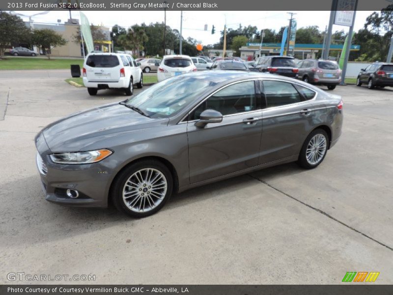 Sterling Gray Metallic / Charcoal Black 2013 Ford Fusion SE 2.0 EcoBoost