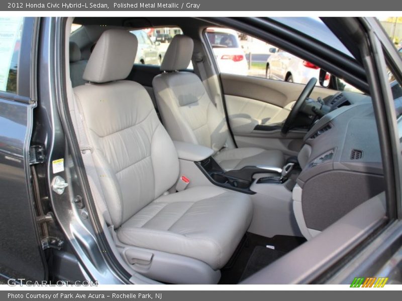 Polished Metal Metallic / Gray 2012 Honda Civic Hybrid-L Sedan