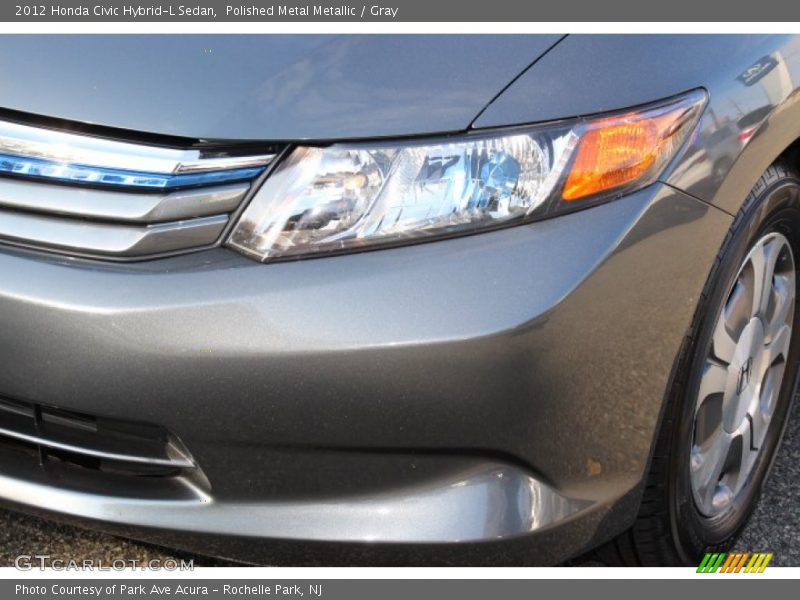 Polished Metal Metallic / Gray 2012 Honda Civic Hybrid-L Sedan