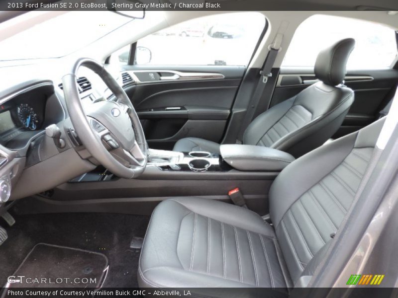 Sterling Gray Metallic / Charcoal Black 2013 Ford Fusion SE 2.0 EcoBoost