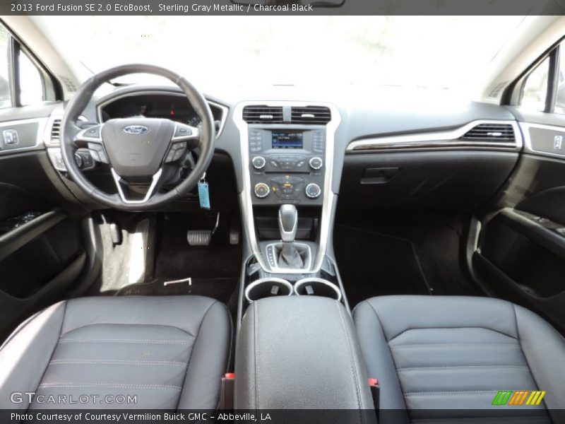 Sterling Gray Metallic / Charcoal Black 2013 Ford Fusion SE 2.0 EcoBoost