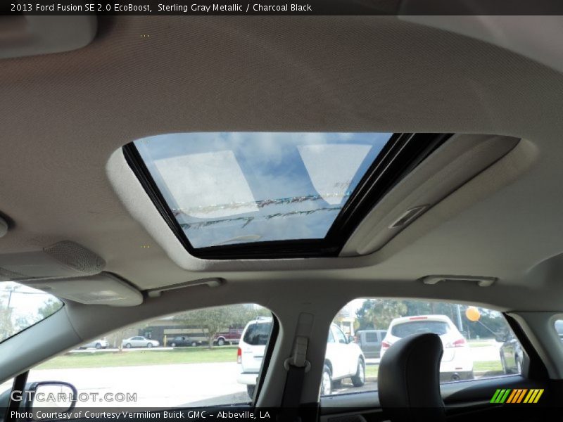 Sterling Gray Metallic / Charcoal Black 2013 Ford Fusion SE 2.0 EcoBoost