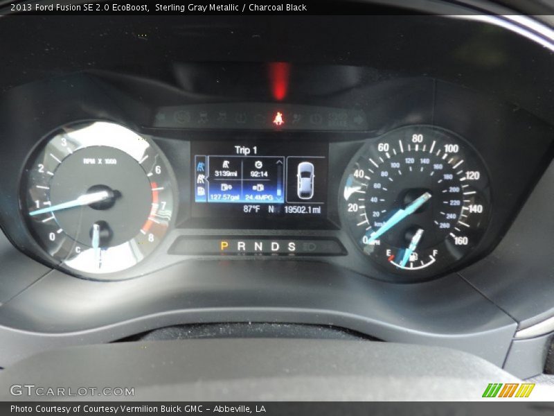 Sterling Gray Metallic / Charcoal Black 2013 Ford Fusion SE 2.0 EcoBoost