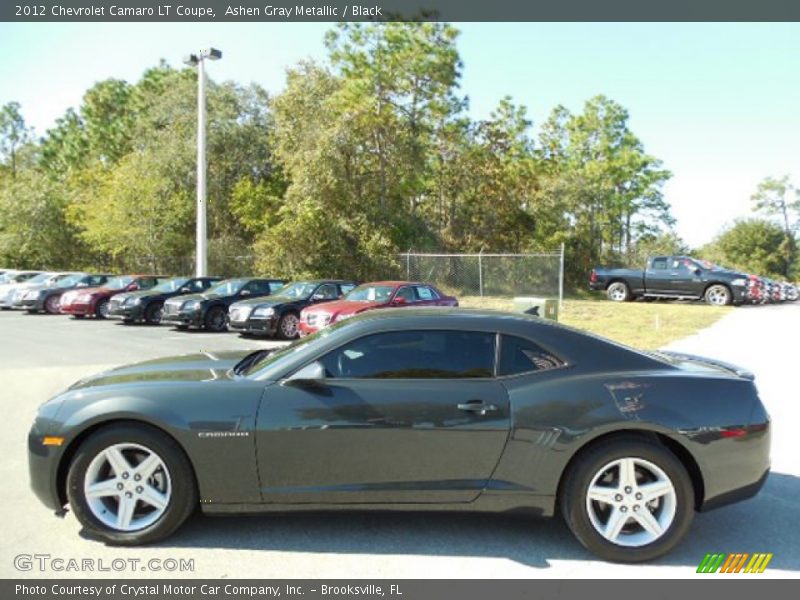 Ashen Gray Metallic / Black 2012 Chevrolet Camaro LT Coupe