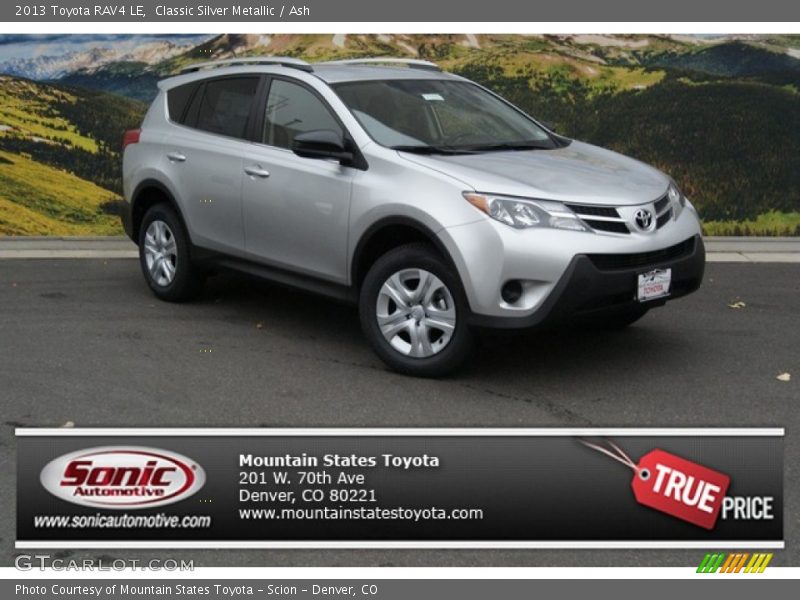 Classic Silver Metallic / Ash 2013 Toyota RAV4 LE