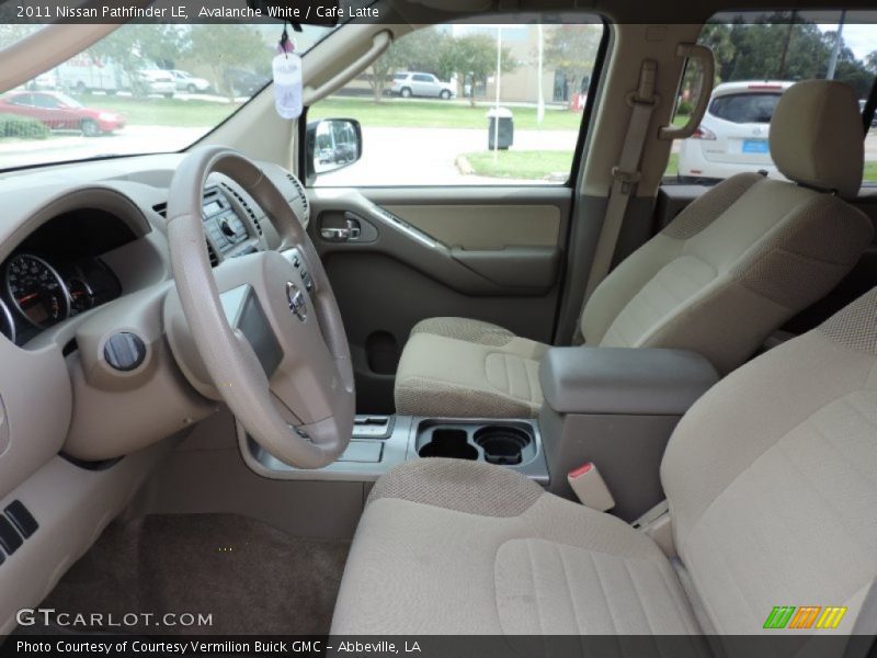 Avalanche White / Cafe Latte 2011 Nissan Pathfinder LE