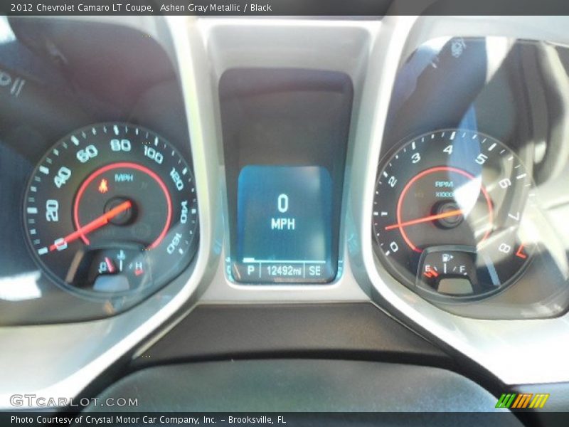 Ashen Gray Metallic / Black 2012 Chevrolet Camaro LT Coupe
