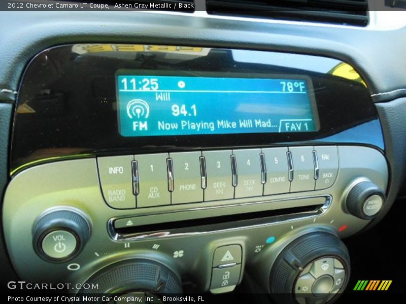 Ashen Gray Metallic / Black 2012 Chevrolet Camaro LT Coupe