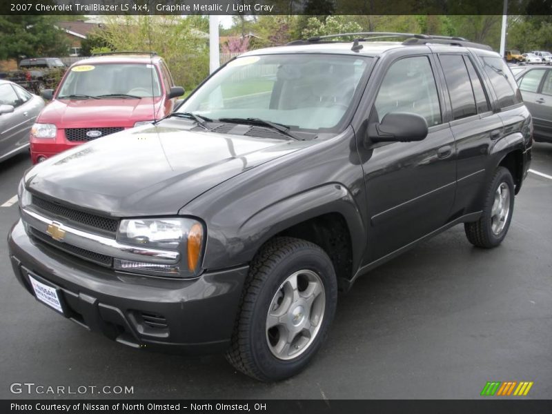 Graphite Metallic / Light Gray 2007 Chevrolet TrailBlazer LS 4x4