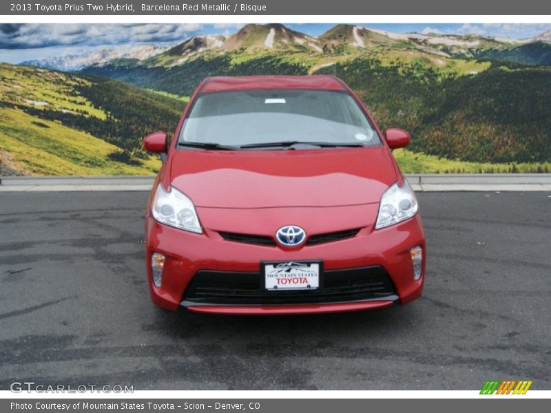 Barcelona Red Metallic / Bisque 2013 Toyota Prius Two Hybrid