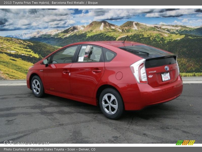 Barcelona Red Metallic / Bisque 2013 Toyota Prius Two Hybrid