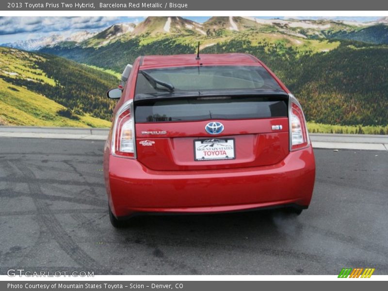 Barcelona Red Metallic / Bisque 2013 Toyota Prius Two Hybrid