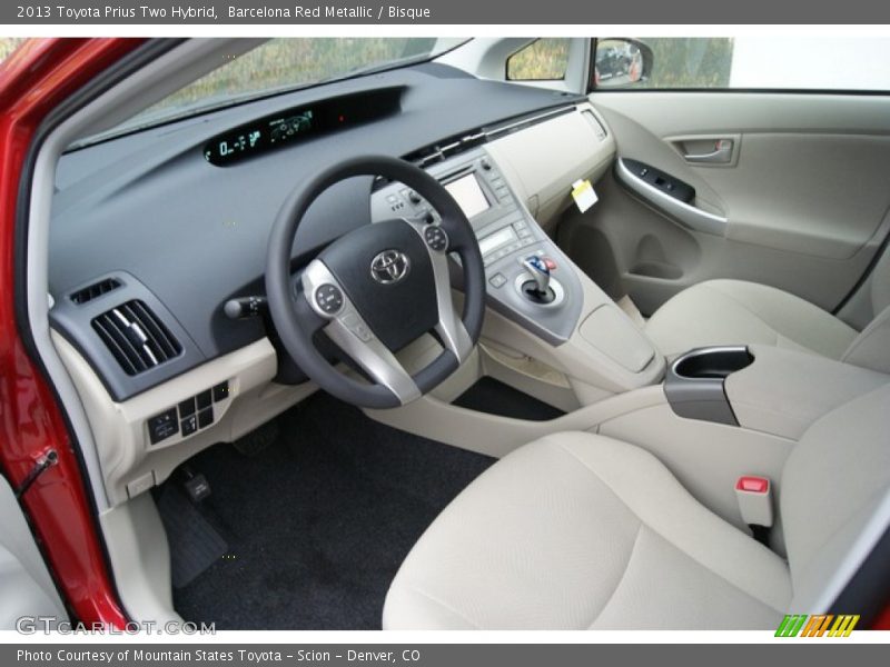 Barcelona Red Metallic / Bisque 2013 Toyota Prius Two Hybrid