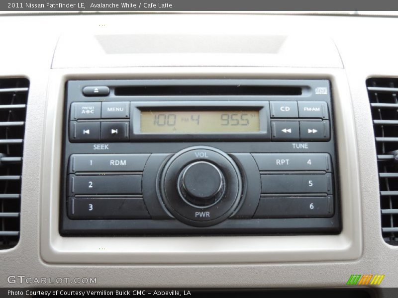 Avalanche White / Cafe Latte 2011 Nissan Pathfinder LE
