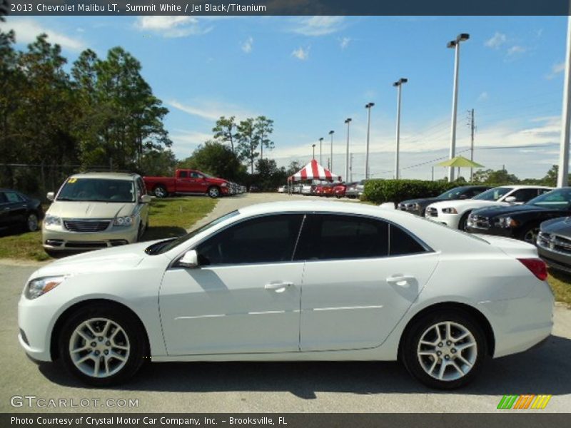 Summit White / Jet Black/Titanium 2013 Chevrolet Malibu LT