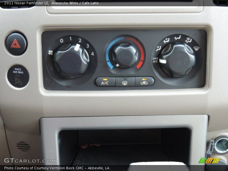 Avalanche White / Cafe Latte 2011 Nissan Pathfinder LE