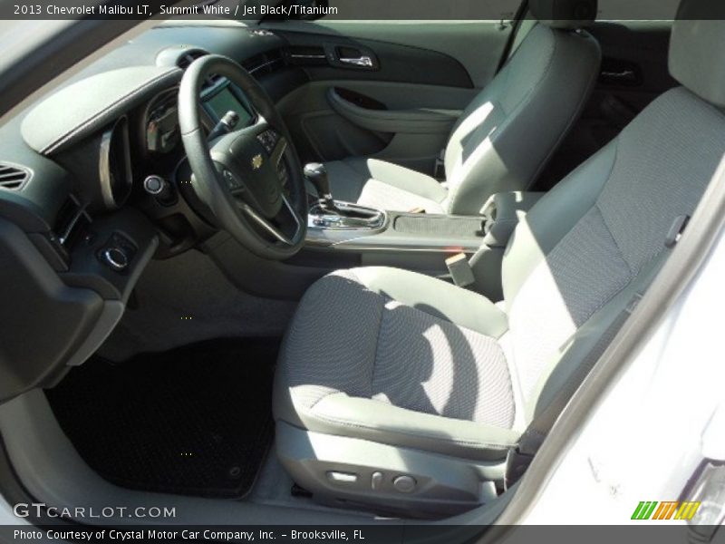 Summit White / Jet Black/Titanium 2013 Chevrolet Malibu LT