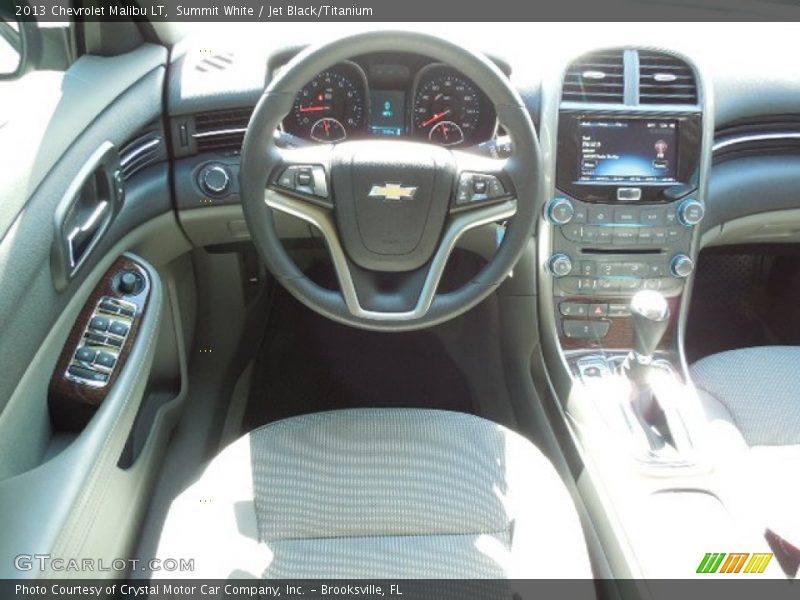 Summit White / Jet Black/Titanium 2013 Chevrolet Malibu LT