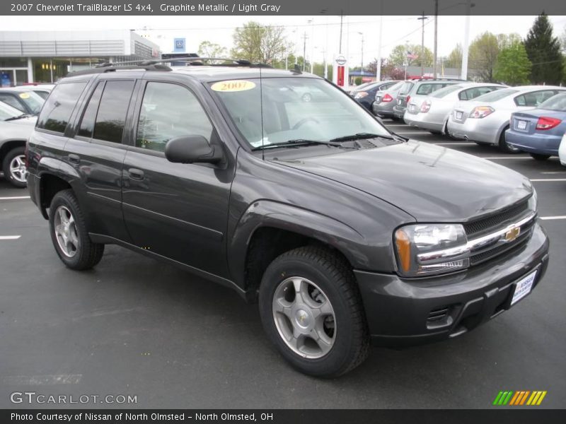 Graphite Metallic / Light Gray 2007 Chevrolet TrailBlazer LS 4x4