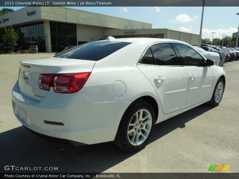 Summit White / Jet Black/Titanium 2013 Chevrolet Malibu LT