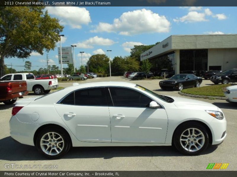 Summit White / Jet Black/Titanium 2013 Chevrolet Malibu LT
