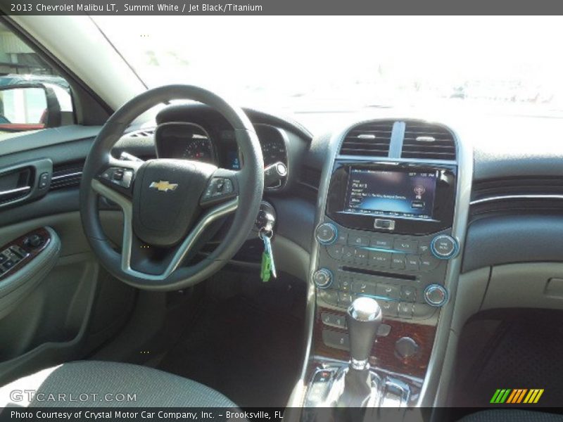 Summit White / Jet Black/Titanium 2013 Chevrolet Malibu LT