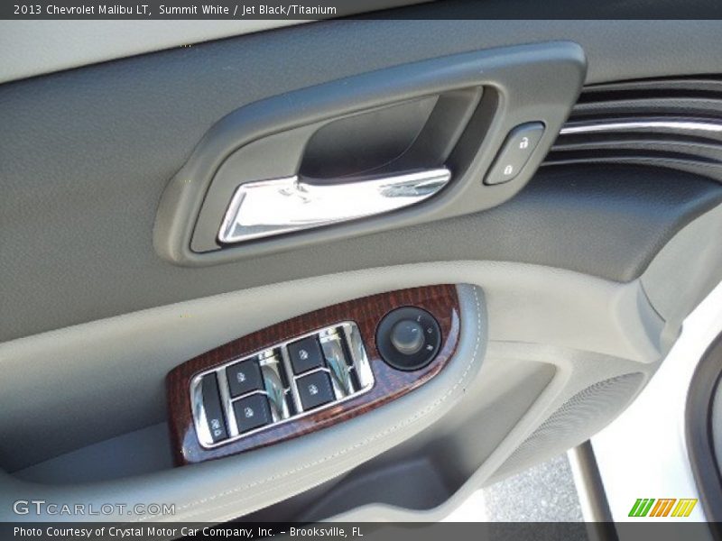 Summit White / Jet Black/Titanium 2013 Chevrolet Malibu LT