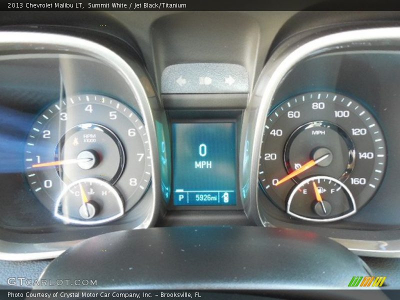 Summit White / Jet Black/Titanium 2013 Chevrolet Malibu LT