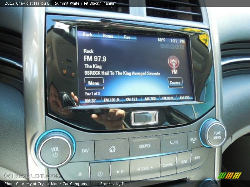 Summit White / Jet Black/Titanium 2013 Chevrolet Malibu LT