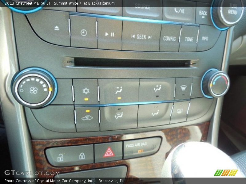 Summit White / Jet Black/Titanium 2013 Chevrolet Malibu LT
