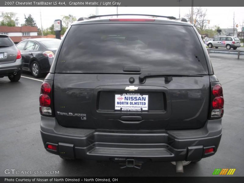 Graphite Metallic / Light Gray 2007 Chevrolet TrailBlazer LS 4x4
