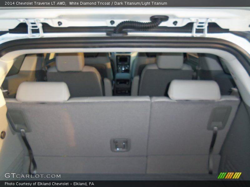 White Diamond Tricoat / Dark Titanium/Light Titanium 2014 Chevrolet Traverse LT AWD