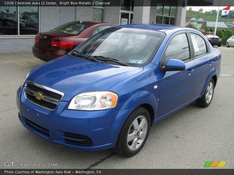 Bright Blue Metallic / Charcoal 2008 Chevrolet Aveo LS Sedan