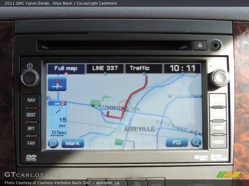 Onyx Black / Cocoa/Light Cashmere 2011 GMC Yukon Denali