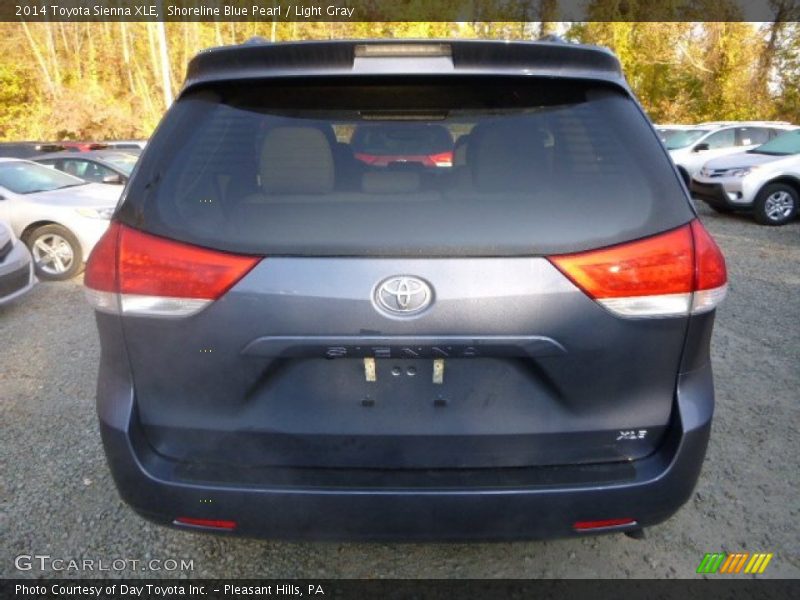Shoreline Blue Pearl / Light Gray 2014 Toyota Sienna XLE