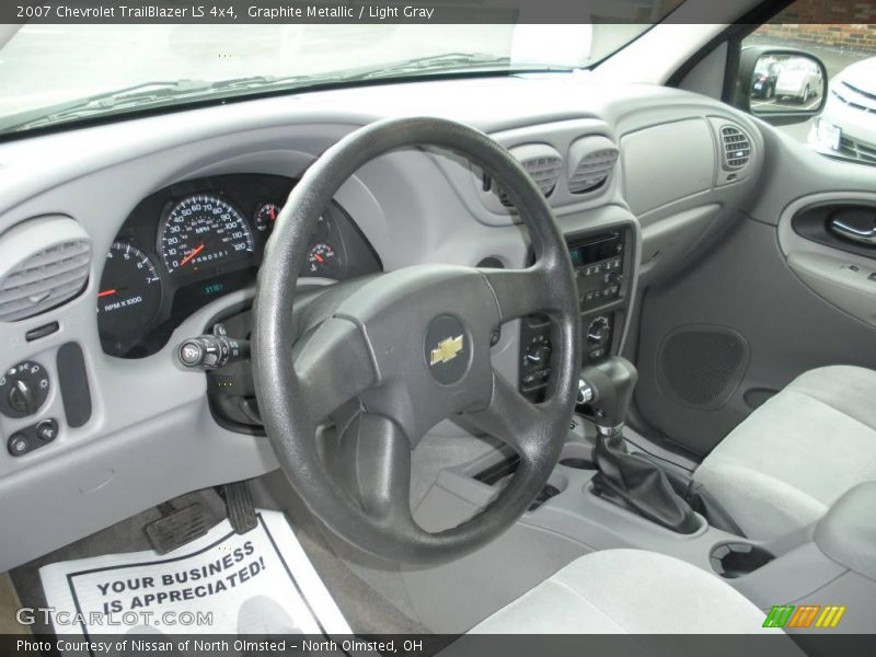 Graphite Metallic / Light Gray 2007 Chevrolet TrailBlazer LS 4x4