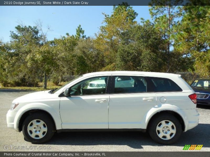 Stone White / Dark Slate Gray 2010 Dodge Journey SE