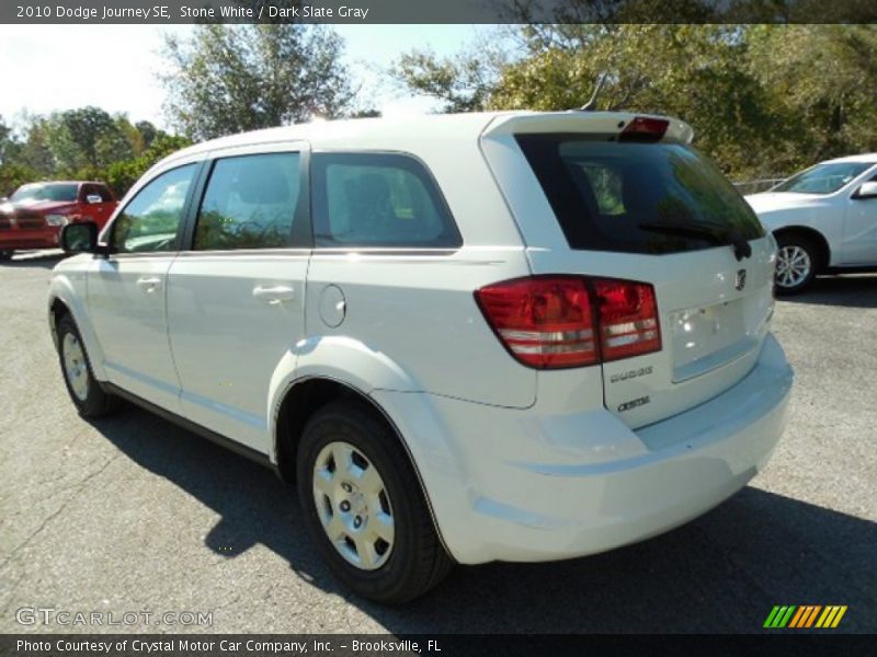 Stone White / Dark Slate Gray 2010 Dodge Journey SE