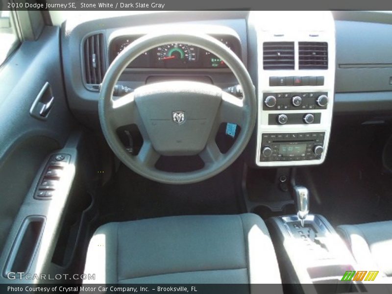 Stone White / Dark Slate Gray 2010 Dodge Journey SE