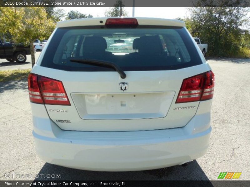 Stone White / Dark Slate Gray 2010 Dodge Journey SE