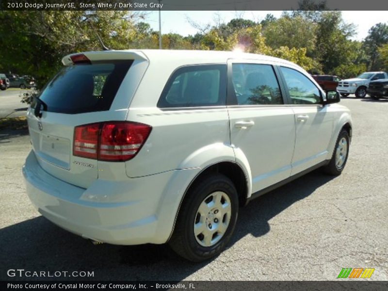 Stone White / Dark Slate Gray 2010 Dodge Journey SE